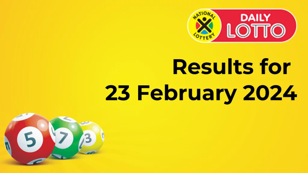 daily lotto results 23 feb