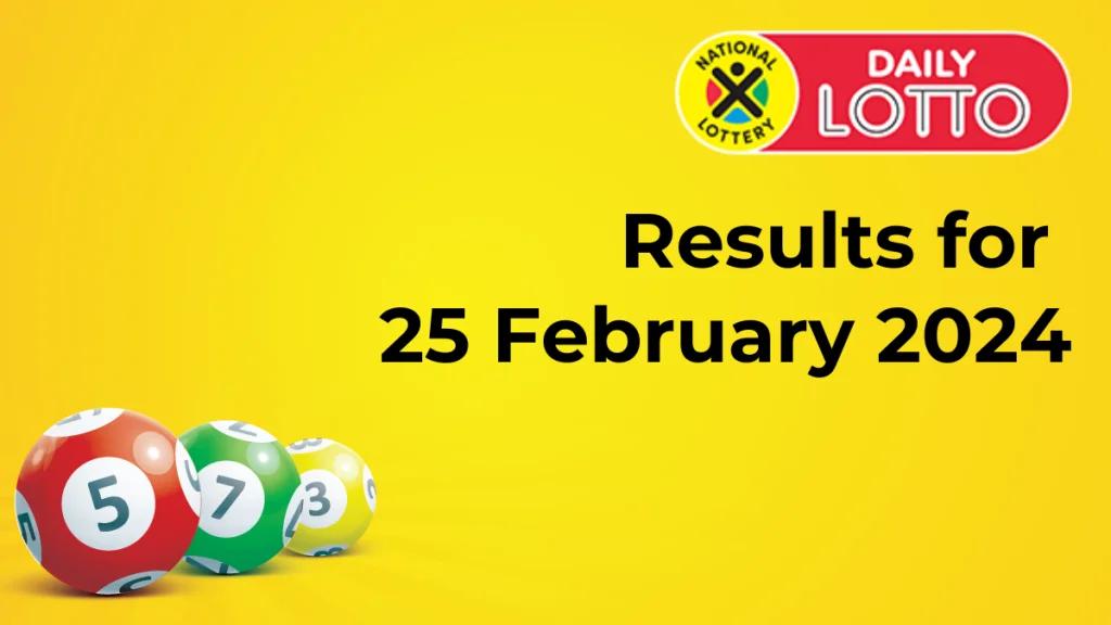 daily lotto results 25 feb