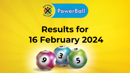 powerball results- 16 feb