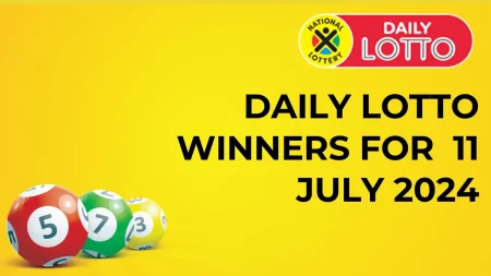 Congratulations to The Daily Lotto Winners for 11 July 2024
