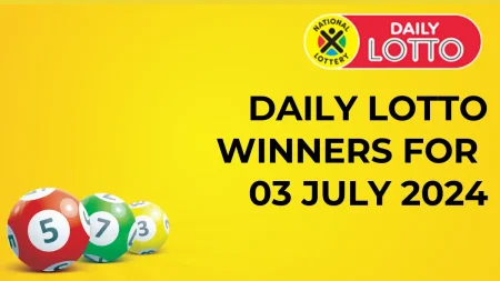Congratulations to The Daily Lotto Winners for 03 July 2024