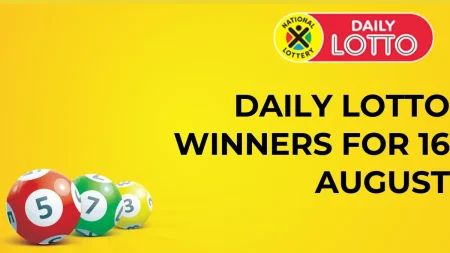 Congratulations to The Daily Lotto Winners for 16 August 2024