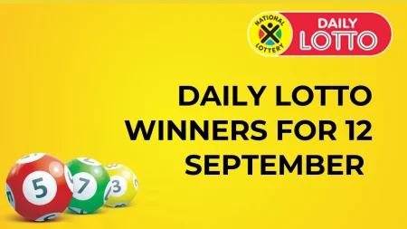 Congratulations to The Daily Lotto Winners for 12 September 2024