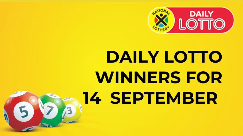 Congratulations to The Daily Lotto Winners for 14 September 2024