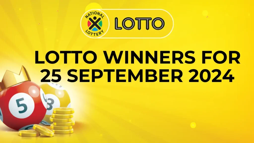 Congratulations to The Lotto Winners for 25 September 2024