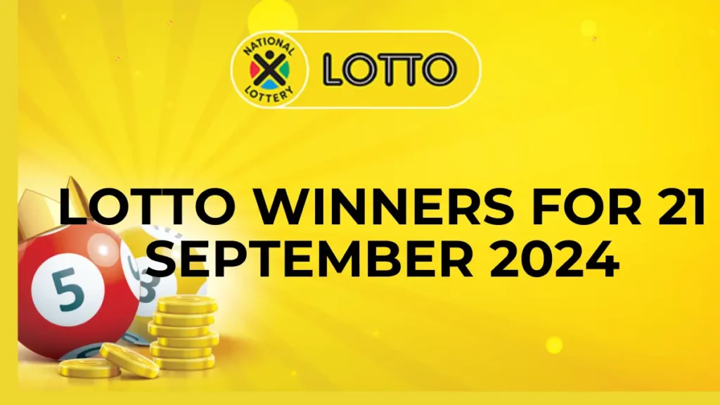 Congratulations to The Lotto Winners for 21 September 2024