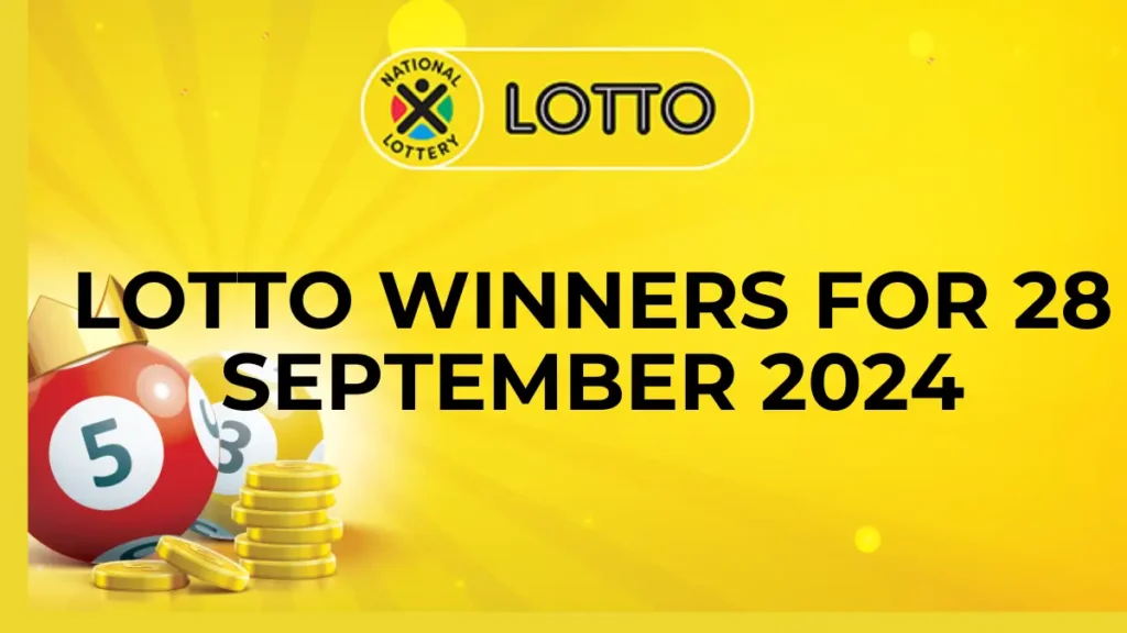 Congratulations to The Lotto Winners for 28 September 2024