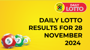 Ithuba Daily Lotto Results 28 November 2024 daily lotto results