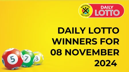 Congratulations to The Daily Lotto Winners for 08 November 2024