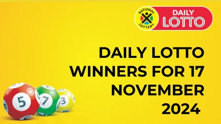 Congratulations to The Daily Lotto Winners for 17 November 2024