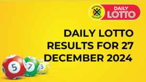 Ithuba Daily Lotto Results 27 December 2024 daily lotto results