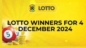 Congratulations to The Lotto Winners for the 04 December 2024 Congratulations to The Lotto Winners for 04 December 2024