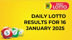 Ithuba Daily Lotto Results On 16 January 2025 Ithuba Daily Lotto Results For 16 January 2025