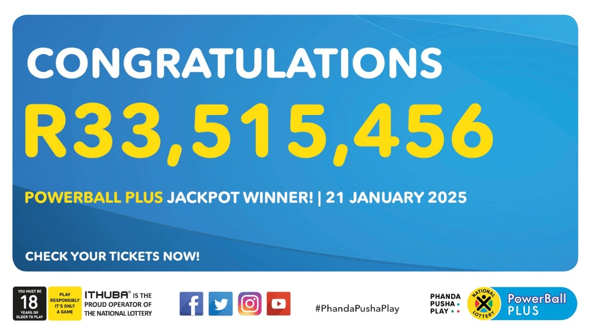 R33 Million Powerball Plus Jackpot Winner Bought Ticket Via Banking App: National Lottery Confirms