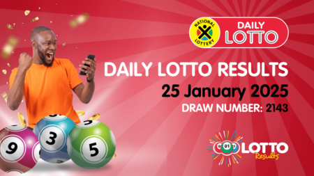 Daily Lotto Results for 25 January 2025