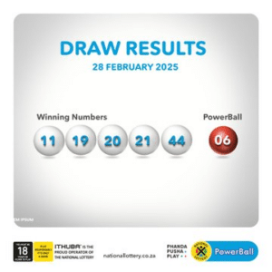 PowerBall Results Friday, 28 February 2020 powerball results