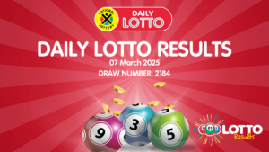 Daily Lotto Results for 7 March 2025 – Check Winning Numbers & Payouts Check the Ithuba Daily Lotto results for 7 March 2025. See the full prize breakdown and claim your winnings now!