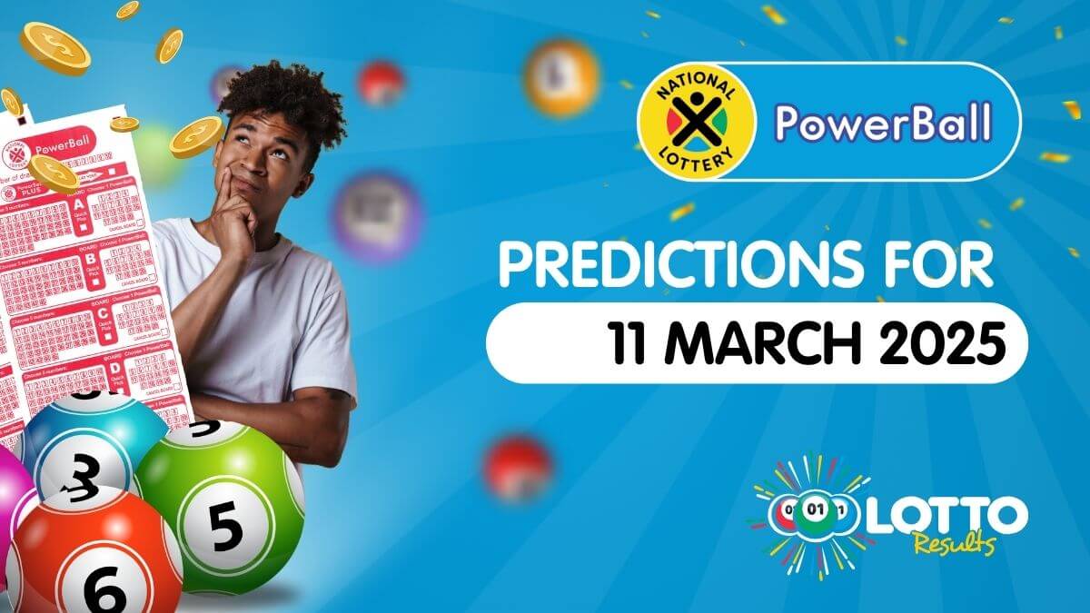 PowerBall predictions for 11 March 2025! With a R76 MILLION jackpot up for grabs, check out the latest hot and cold numbers, frequent pairs, and expert picks for tonight’s draw.